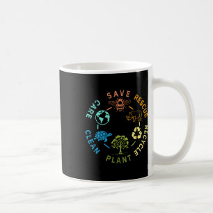 Caneca De Café Dia da Terra Salvar Abelhas Salvando Animais Recic