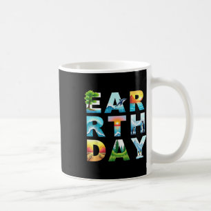 Caneca De Café Dia da Terra Salve Árvores e Animais Pro Ambiental