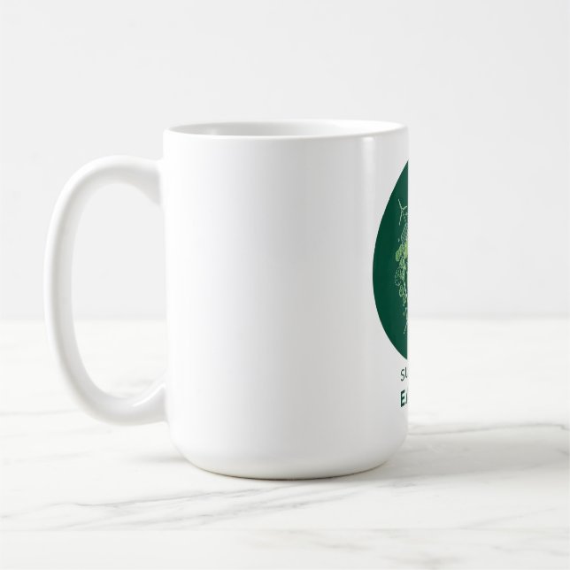 Caneca De Café Dia da Terra Sustentável (Esquerda)