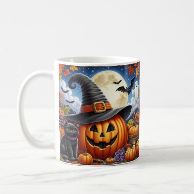 Caneca De Café Dia das Bruxas (Esquerda)