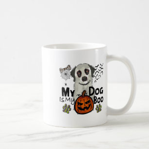 Caneca De Café Dia das Bruxas de Ação de Graças Meu Cachorro É Mi