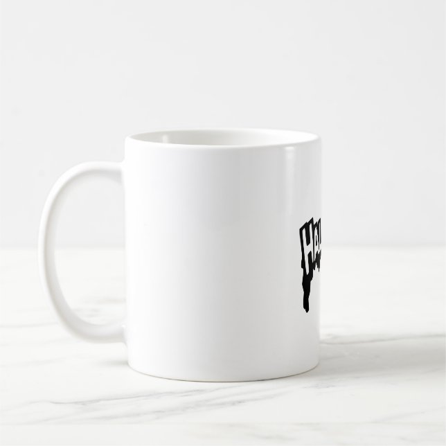 Caneca De Café Dia das Bruxas Negro (Esquerda)