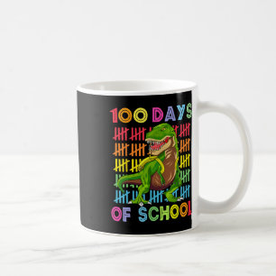 Caneca De Café Dia das Crianças Dinas Felizes 100 Dias Dinossauro