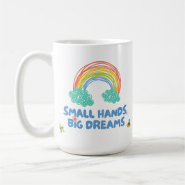 Caneca De Café Dia das crianças felizes Mãos Pequenas, Grandes So