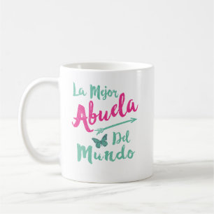 Caneca De Café Dia das mães de Mejor Abuela Del Mundo Avó do La