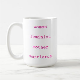Caneca De Café Dia das Mães Feminista Letra de Máquina de Escreve
