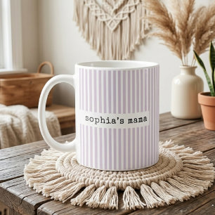 Caneca De Café Dia das Mães Mamãe   Anúncio de Gravidez Personali