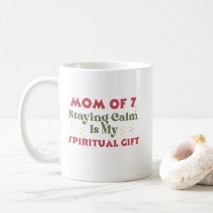 Caneca De Café Dia das Mães ou Aniversário, Mãe de 7