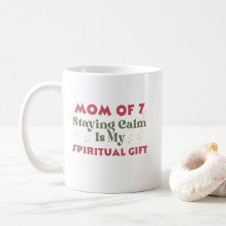 Caneca De Café Dia das Mães ou Aniversário, Mãe de 7
