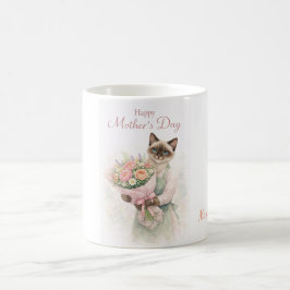 Caneca De Café Dia das Mães para amantes de gatos