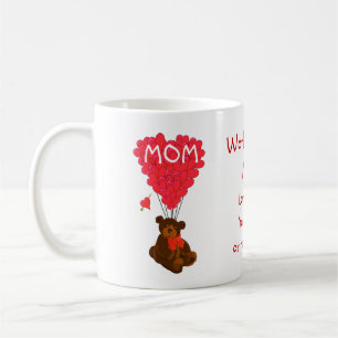 Caneca De Café Dia das mães personalizado do urso de ursinho