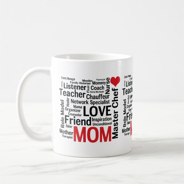 Caneca De Café Dia das mães que surpreende a mamã super (Esquerda)
