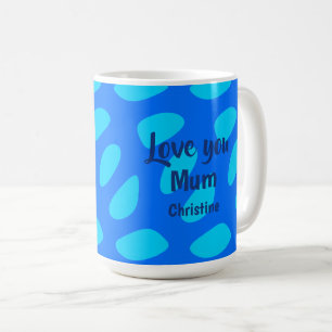 Caneca De Café Dia das Mães Texto e Padrão Minimalista