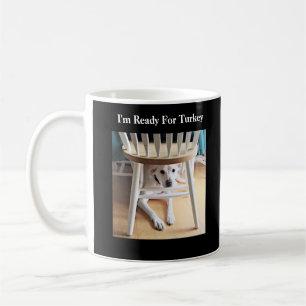 Caneca De Café Dia de Ação de Graças Cachorro Branco Bonito So