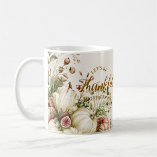 Caneca De Café Dia de Ação de Graças do Abóbora Botânica Antiga