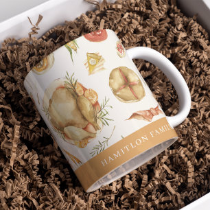 Caneca De Café Dia de Ação de Graças do Autumn Caiu na Turquia