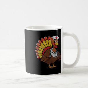 Caneca De Café Dia de Ação de Graças Mulheres Enfermeiras Turquia