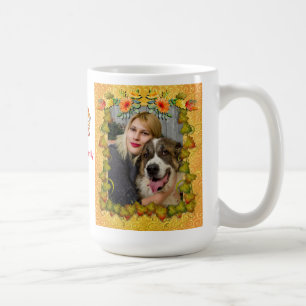 Caneca De Café Dia de Ação de Graças Outono Folha de Bordo e Gira
