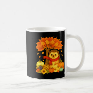 Caneca De Café Dia de Ação de Graças Outono Outono Ouriço Folha Q
