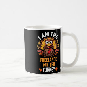 Caneca De Café Dia de Ação de Graças Sou o Escritor Freelance Per