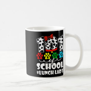 Caneca De Café Dia de almoço Senhora Cachorro Bonito Aluno Ou Pro