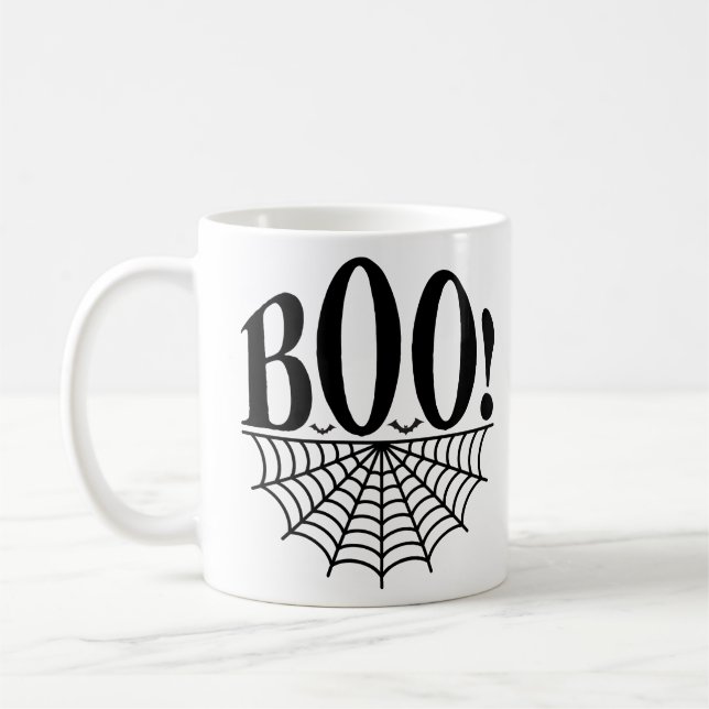 Caneca De Café Dia de as Bruxas engraçado (Esquerda)