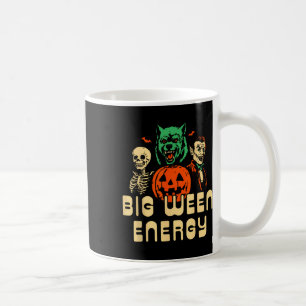 Caneca De Café Dia de as Bruxas engraçado Big Ween Energy Uni