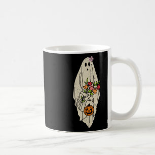 Caneca De Café Dia de as Bruxas engraçado C de Cubo Floral Fantas