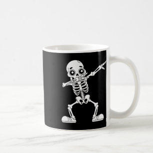 Caneca De Café Dia de as Bruxas engraçado Dabbing Skeleton Skull