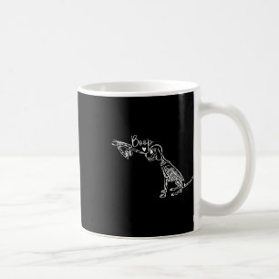 Caneca De Café Dia de as Bruxas engraçado de Cachorro de Mão do E