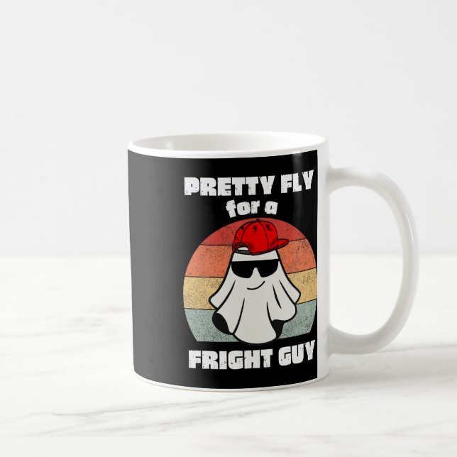 Caneca De Café Dia de as Bruxas engraçado de fantasia fantasma de (Direita)