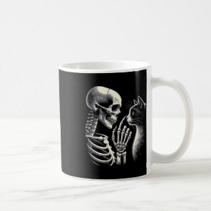 Caneca De Café Dia de as Bruxas engraçado de Mão do Esqueleto de