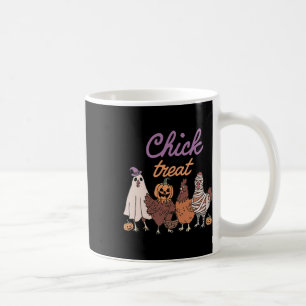 Caneca De Café Dia de as Bruxas engraçado De pintinho Ou De Trata