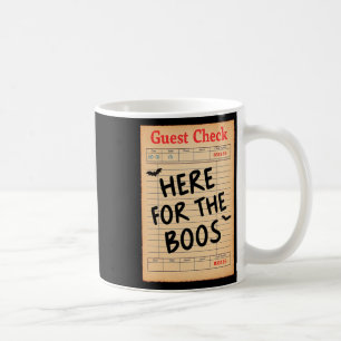 Caneca De Café Dia de as Bruxas engraçado Guest Cheque Aqui Para