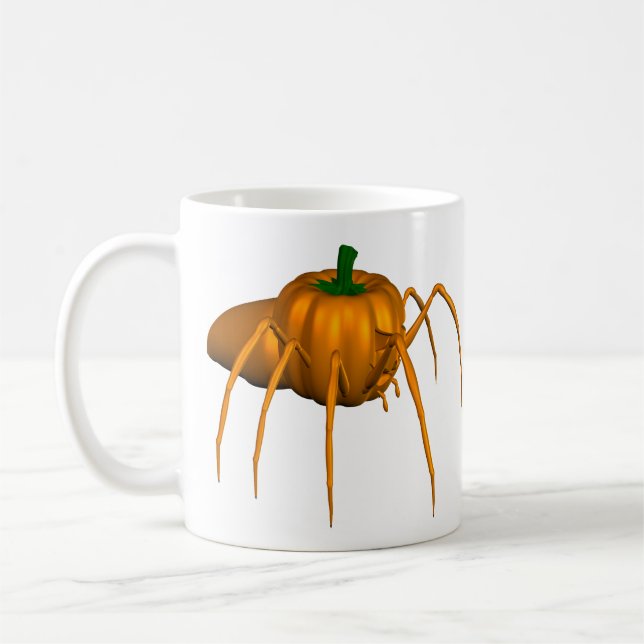 Caneca De Café Dia de as Bruxas engraçado Spider (Esquerda)