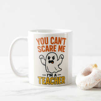 Caneca De Café Dia de as Bruxas engraçado Teacher Mug com Fantasm