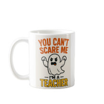 Dia de as Bruxas engraçado Teacher Mug com Fantasm