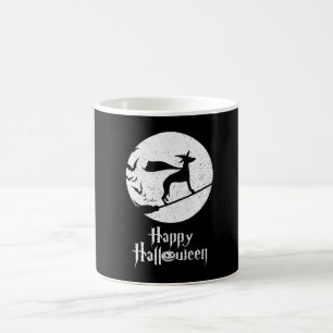 Caneca De Café Dia de as Bruxas engraçado Testemunha de Cachorro