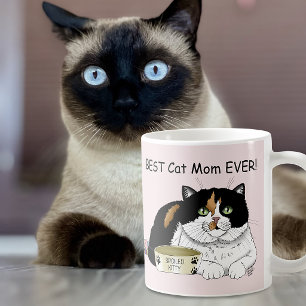 Caneca De Café Dia de as mães Calico Cat