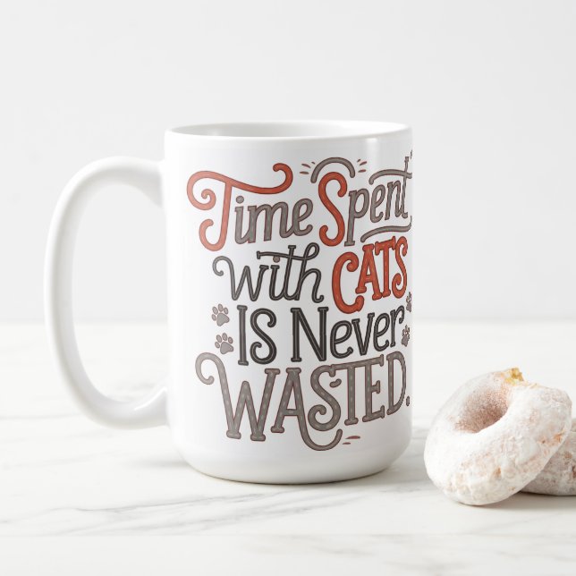 Caneca De Café Dia de as mães Cat Lover (Com Donut)