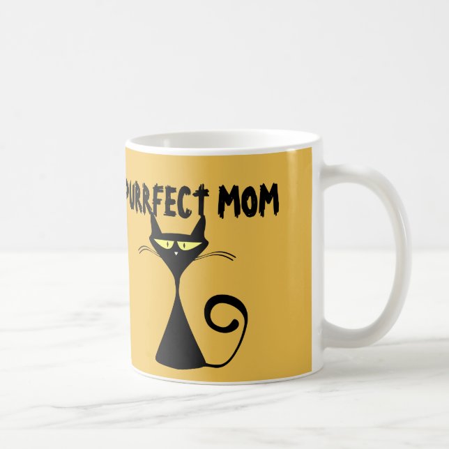 Caneca De Café dia de as mães De Café, Gato Engraçado (Direita)