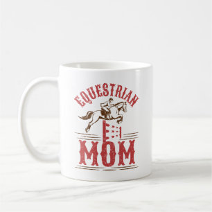 Caneca De Café Dia de as mães de Cavalo do Show Equestre da Mãe E