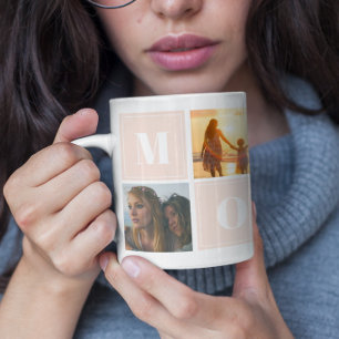 Caneca De Café Dia de as mães de colagem de fotos da mamãe
