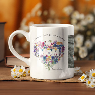 Caneca De Café Dia de as mães de flor selvagem   3 Colagem de Fot