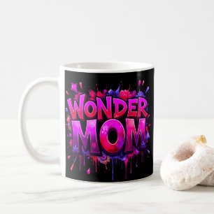 Caneca De Café Dia de as mães de Flores de Cotação da Mãe Maravil