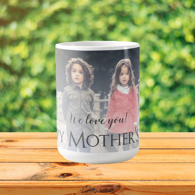 Caneca De Café Dia de as mães de Foto Moderno (Modern Photo Mothers Day Personalized Coffee Mug)