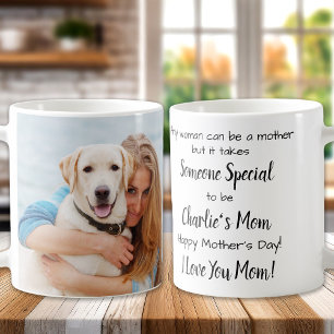 Caneca De Café Dia de as mães de Fotografia Personalizada de Pet