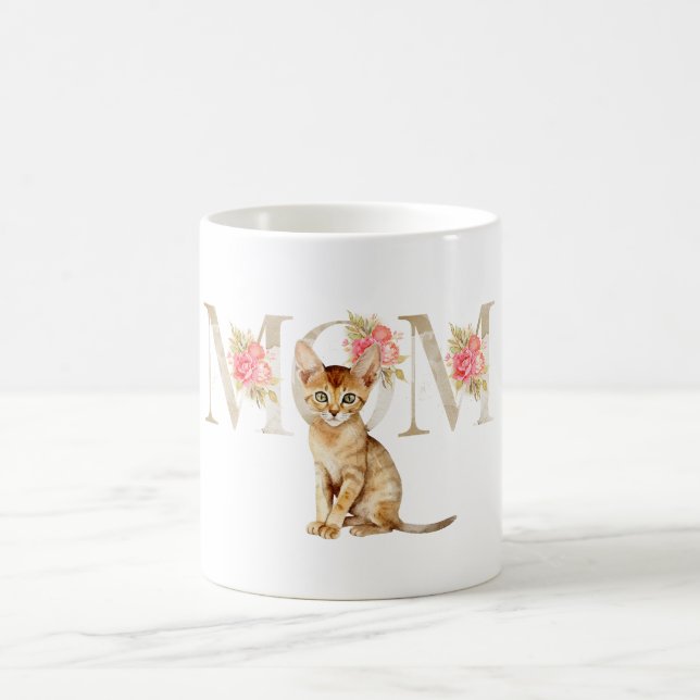 Caneca De Café Dia de as mães de Kitten Bonito (Centro)