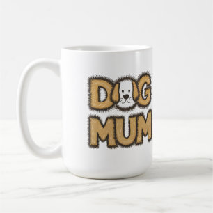 Caneca De Café Dia de as mães de mãe de cãozinho engraçado