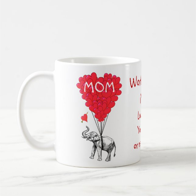 Caneca De Café Dia de as mães engraçado personalizado (Esquerda)
